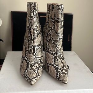 NEW express animal print booties size 10